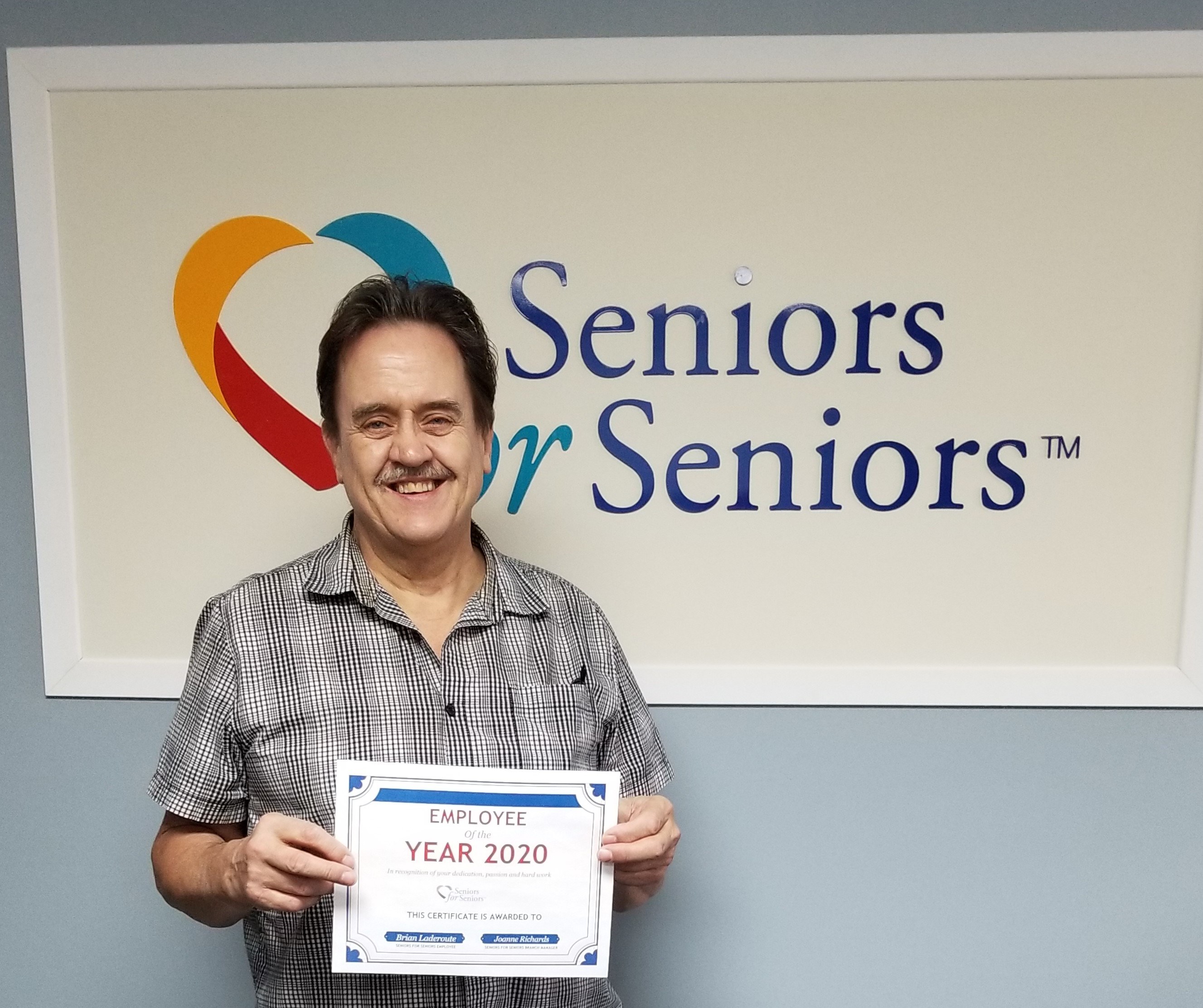 Image: Brian is our Employee of the Year!