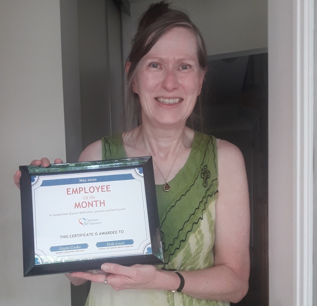 Image: Jayne is our May Employee of the Month