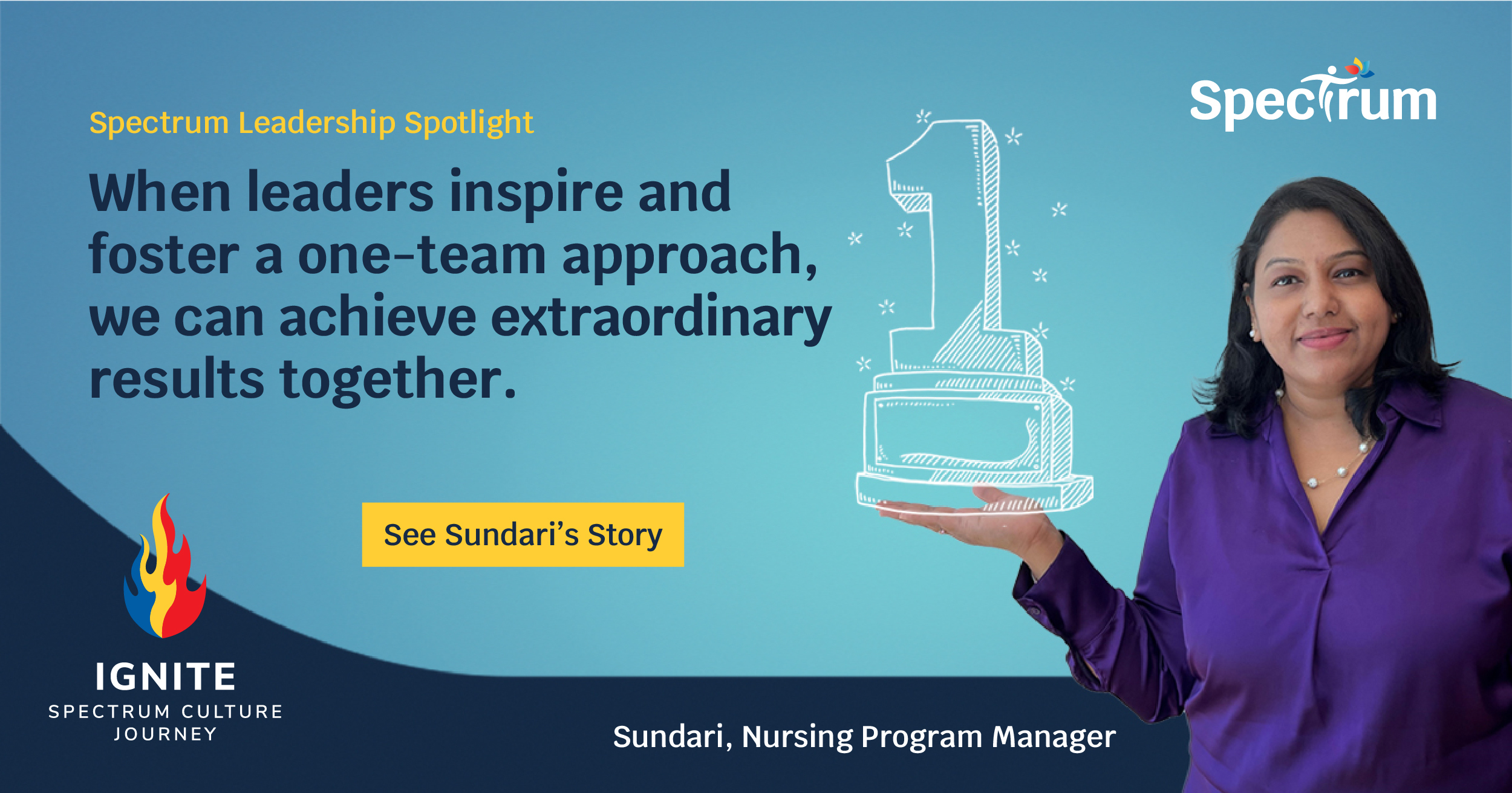 Image: Spectrum Leadership Spotlight  – Meet Sundari!